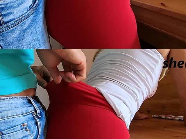 Cute Girl with a Big Ass Lets Me Touch, Rub, Give Me a Good Handjob