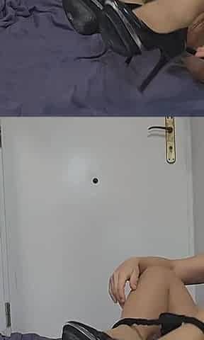 Shoe Anal Masturbation! Fucking My Ass with My Front Shoe