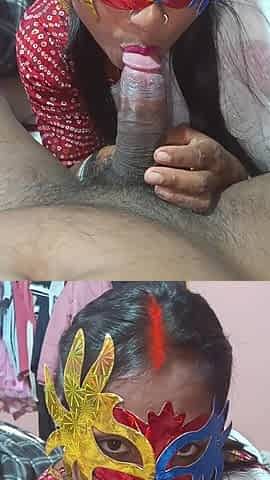 Before Playing Holi, I Got Rid of My Husband and Played Holi with His Penis.