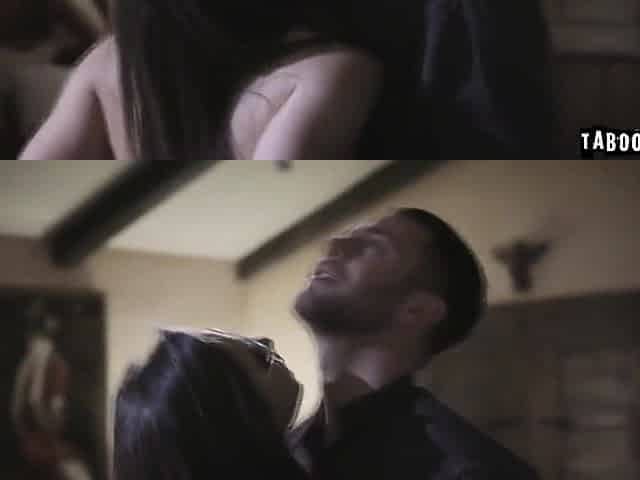 Amy Eagerly Pulls Out His Cock And Shoves His Cock