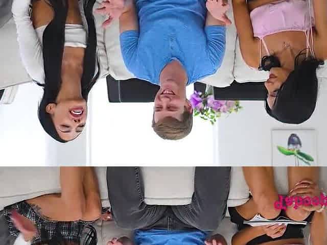 Slender And Tiny Gals Manage To Win Step Brothers Heart To Get Into His PANTIES