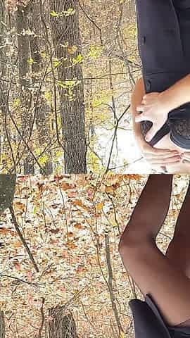 Outdoor! My Classmate Fuck Me in the Woods After Shcool 4K - Nicky Mist