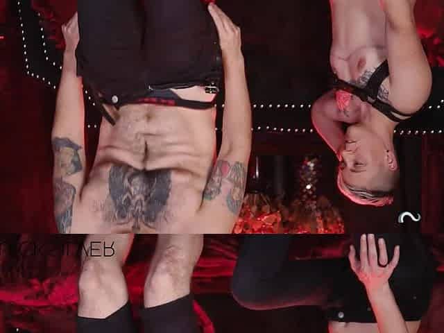 Corporalist FTM Jaq Quicksilver Pleasures Lascivious Dude With Belt On