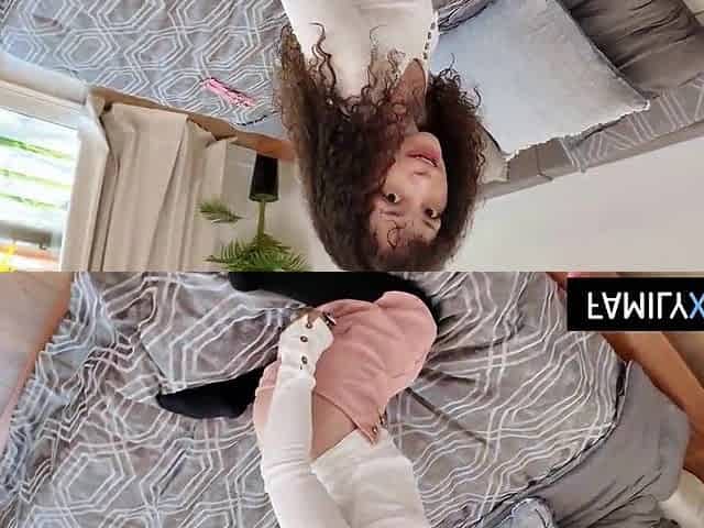 Latin chick Stepdaughter Ask Stepdad to Bang Her Taut Butt