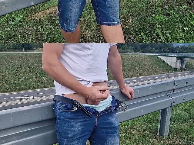 Public blow job on the highway