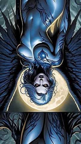Nude Night Wing Dark Frost Tendrils