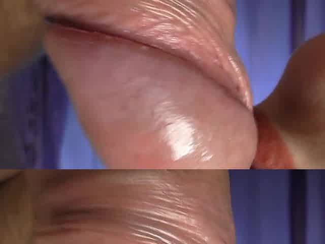 Sweetly sucked the head with her tongue