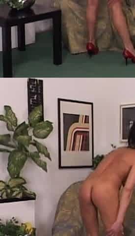 Beautiful Horny Amateur Wife with Nice Tits Masturbates Her Hairy Pussy Fingers and a Banana and Enjoys