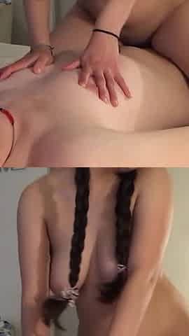 Stepdaughter Moving on Top of Her Stepfather's Cock Until She Gets Her Milk, She Ends up Pregnant