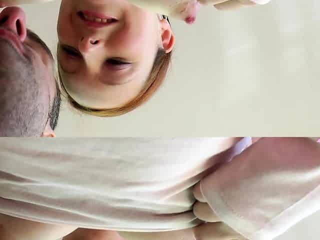 Sexy small tit brunette fucks a big cock