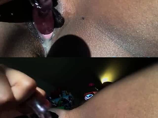 Daddy's Little Girl Plays with her Toy