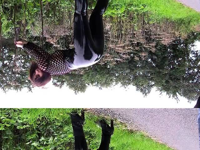 Mom Pissed and Wanked on Outdoors See pt2 at goddessheels