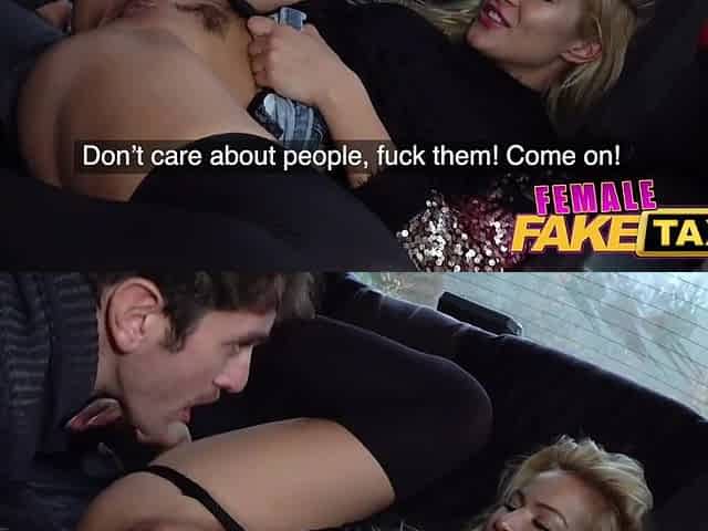 Female Fake Taxi Hawt wild golden-haired sucks and screws Italian wang