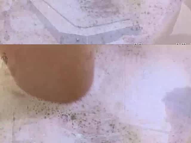 Slutty babe takes two dicks and sperm