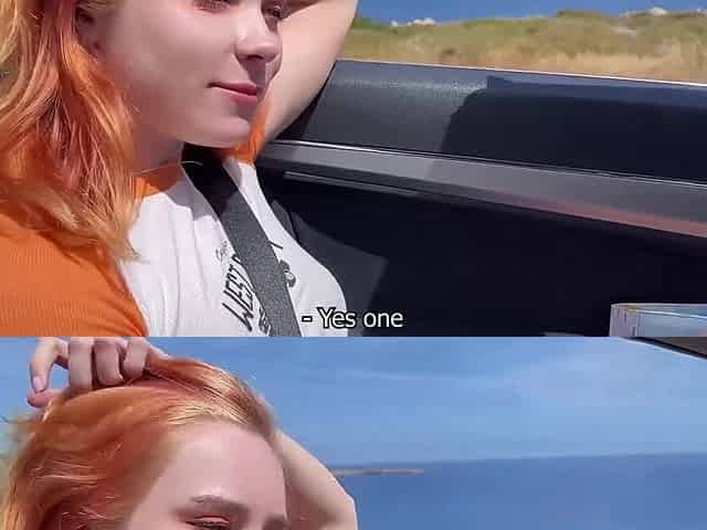 Hotty Sucking Schlong Stranger in Car and Screw on a Rest