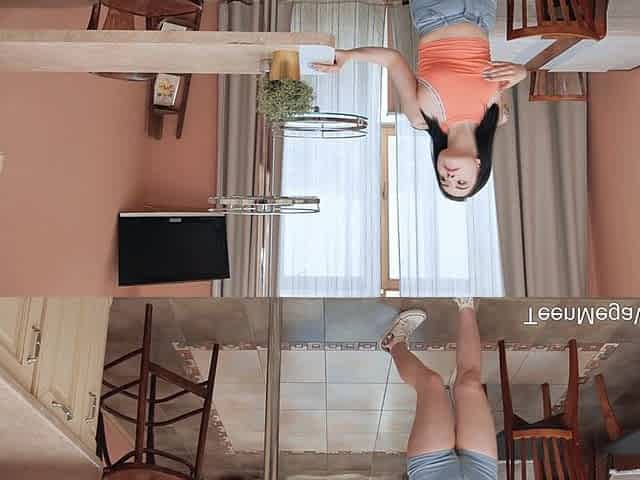 Solo Orgasm in the Kitchen