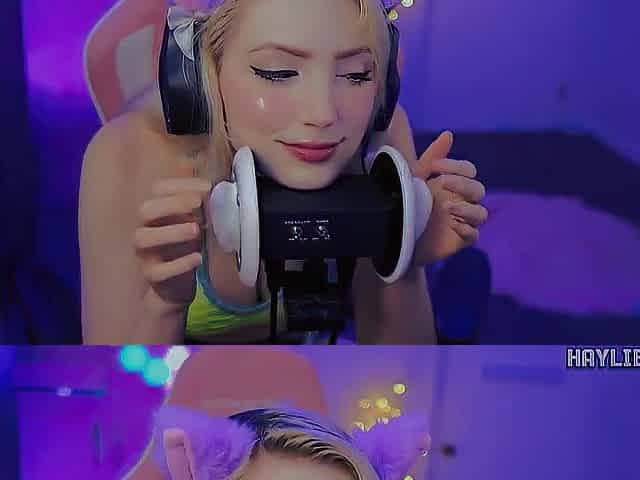 ASMR Cute Ear Breathing Giving a kiss Licking Tingles + Throat Sounds LOOP