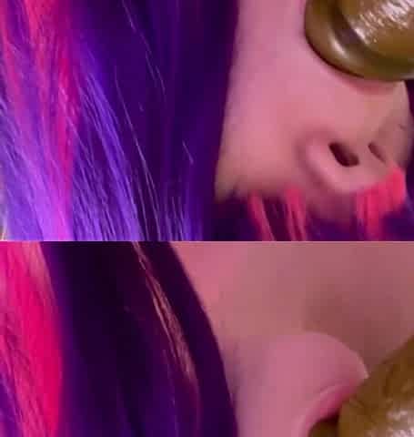 Watch Me Suck This BBC Dildo and Get Real Sloppy