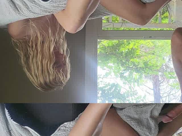 Fit Nudists Show off in Front of Windows
