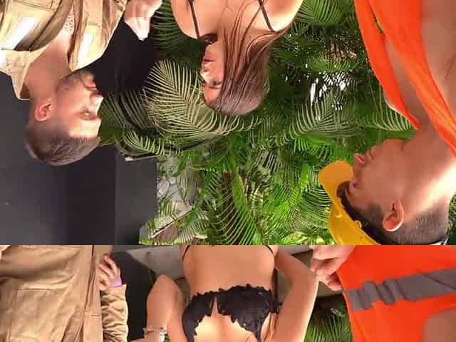 Workers Destroy the Pretty Twat of the Boss's Colombian Daughter