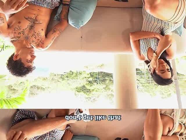 Sarah Black - Shameless Stepmother Fucks Her Stepson While Her Husband Goes Out To Take A Call