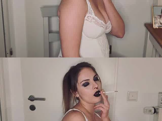 Sexy Smoking All in White