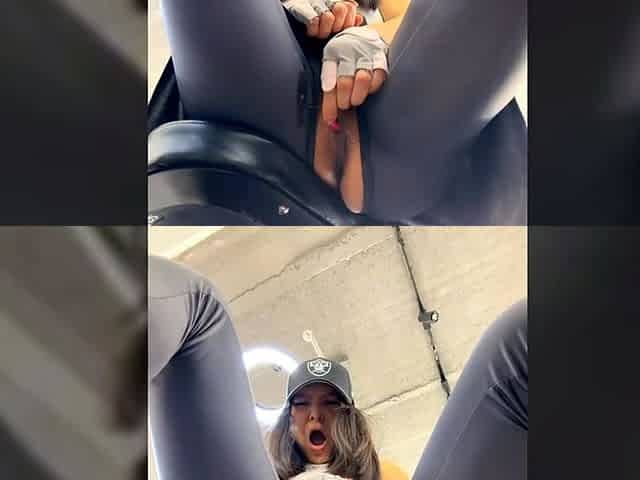 Ayla Fit, A Chinese Gym Girl, Wore Open Crotch Pants And