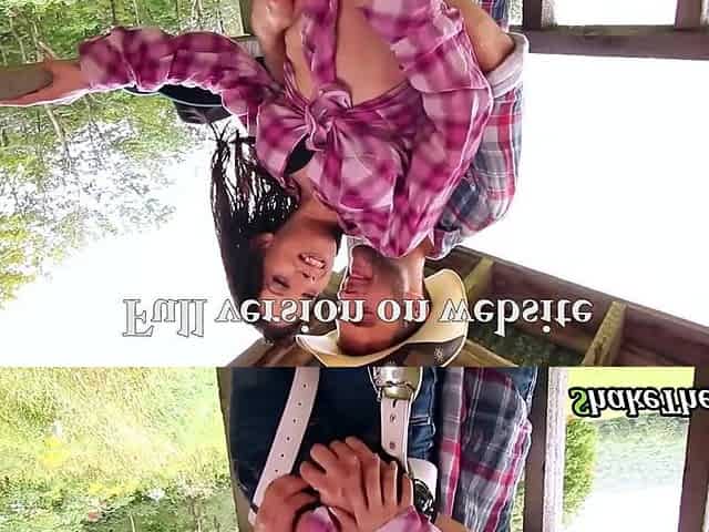 A Cute Hottie is Banged Outdoor by the FarmBoy