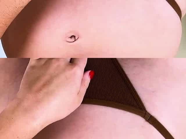 BUSTY YOUNG BABE SURPRISED HOW HER GORGEOUS TITS HAVE GROWN