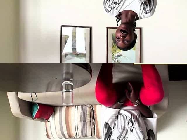 Amateur African riding her white gift