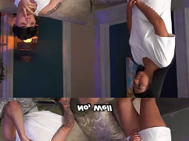 A little chubby stepsister knows how to make her stepbro lick her pussy