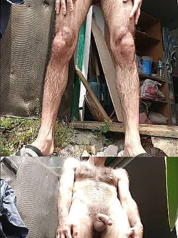 Warming my butt in the sun