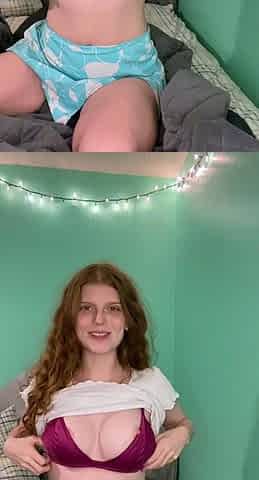 Sexy teen babe fingering her hot pussy in solo masturbation