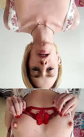 Amateur striptease and Solo masturbation