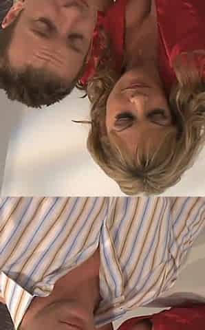 MILF a slut with two soft breasts and shaved vagina wants to get her pussy pounded and gives blowjob