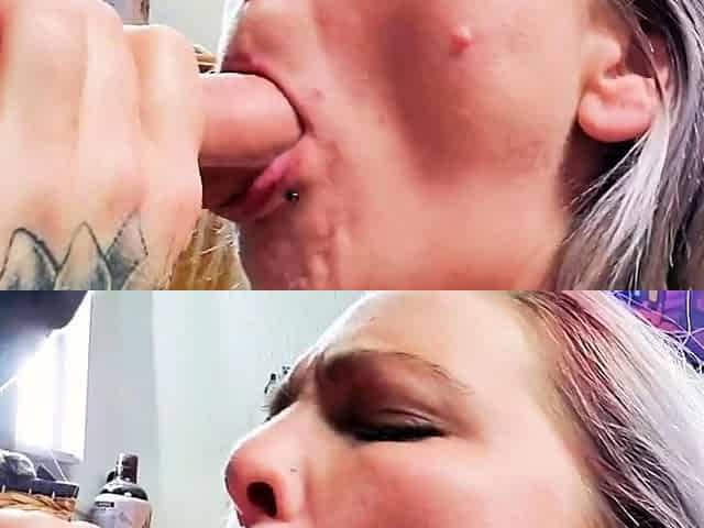 MILF Amateur Blowjob and Big Cock Facial