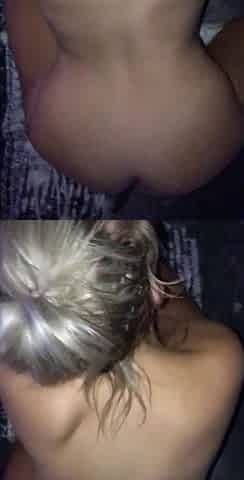 Real amateur blonde gives a hot POV blowjob on the train