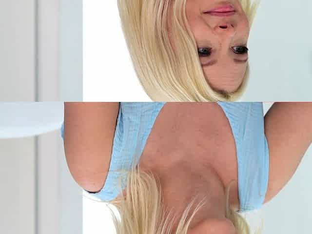 Blonde stepsister Zazie fucks stepbro