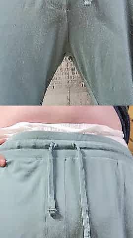 Absolutely wet diaper after all day wear