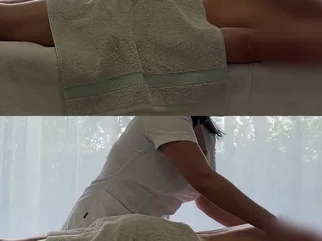 Oriental massage with biggest load of a caucasian dude