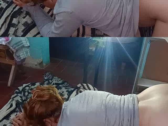 Medi se pone en cuatro y terminamos con un creampie