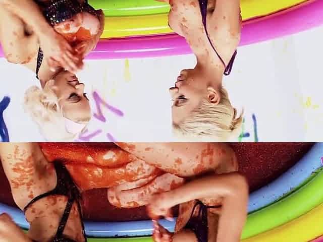Jello wrestling and ardent fingering with 2 breasty playful blondes