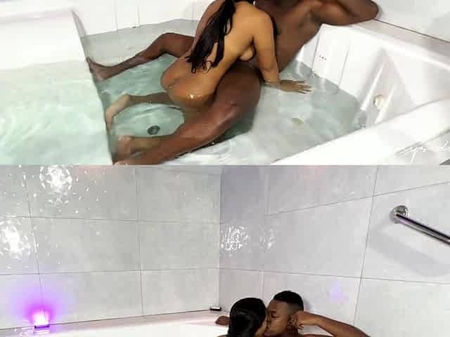 romantic outdoor sex in the jacuzzi -amateur couple- nysdel