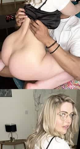 Blonde teen hardcore masturbating home