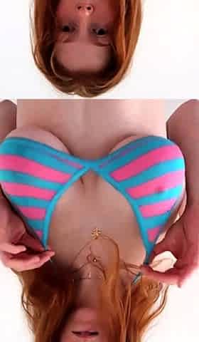 Patricia is a stretchy babe with big boobs masturbating
