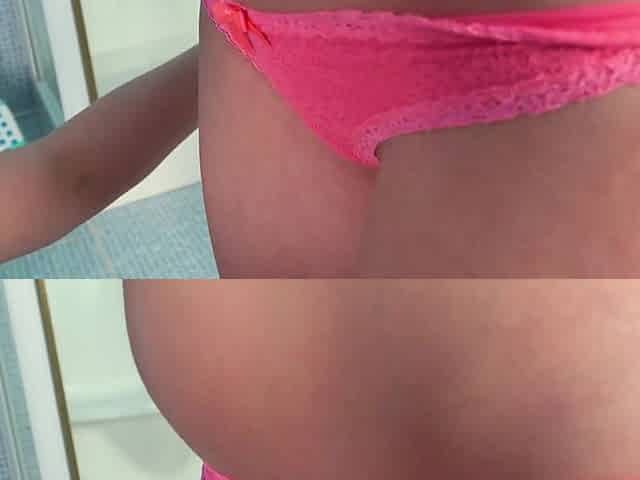 Teeny Babe Taking Pics From A Milf In The Bathroom - MatureNl