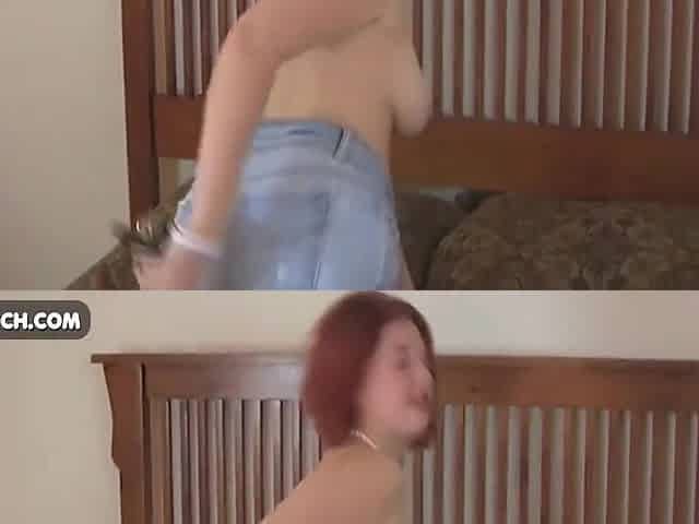 Sext Redhead Gets Naked And Pleases Her Pink Pussy