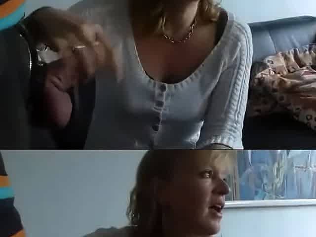 Mom swallows sons load, looks surprised