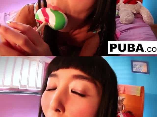 Brunette Asian, Hot and Petite, Makes Herself Cum
