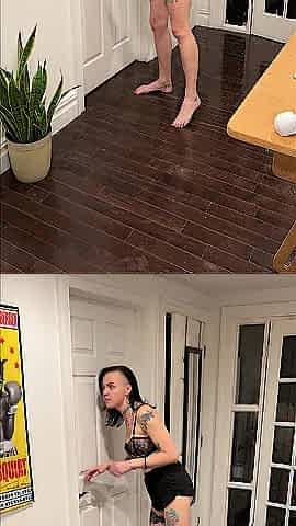Super excited roommate USES me whilst i'm watching VR porn